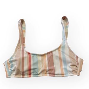 Xhilaration Striped Swim Top